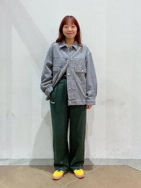 「アイテム（デニムジャケット）」を使った、ユメノさん（メンズ・163cm）の秋コーディネート