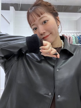 「アイテム（ライダースジャケット）」を使った、ユメノさん（メンズ・164cm・20代）の秋コーディネート