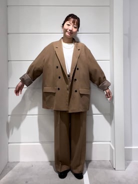 「アイテム（テーラードジャケット）」を使った、ユメノさん（メンズ・164cm・20代）の秋コーディネート