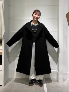 「アイテム（チェスターコート）」を使った、ユメノさん（レディース・164cm・20代）の秋コーディネート