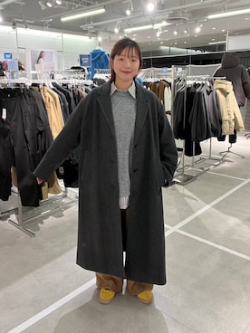 「アイテム（チェスターコート）」を使った、ユメノさん（メンズ・164cm・20代）の秋コーディネート