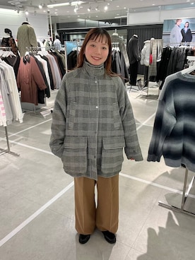 「アイテム（ブルゾン、その他）」を使った、ユメノさん（メンズ・164cm）の冬コーディネート