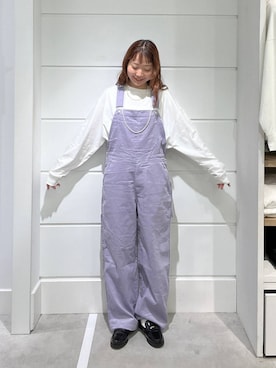 「アイテム（サロペット/オーバーオール）」を使った、ユメノさん（メンズ・164cm）の秋コーディネート