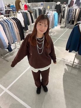 「アイテム（スウェットパンツ）」を使った、ユメノさん（メンズ・164cm・20代）の秋コーディネート