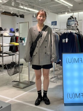 「アイテム（テーラードジャケット、その他）」を使った、ユメノさん（メンズ・164cm）の秋コーディネート