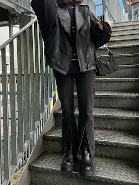 「JOHN LAWRENCE SULLIVAN」｜「アイテム（ブーツ）」を使った、yuriさん（レディース・156cm）の春コーディネート