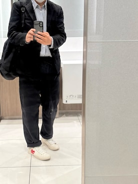 「PLAY COMME des GARCONS（プレイコムデギャルソン）のアイテム」を使った、まーちんさんさん（メンズ・173cm）の春コーディネート