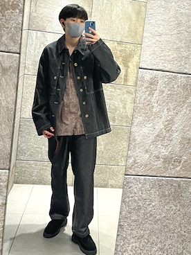 「PG（ピージー）のアイテム」を使った、URAさん（メンズ・170cm）の夏コーディネート