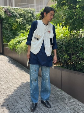 「CLAMP（クランプ）のアイテム」を使った、Kento Atsushiさん（メンズ・180cm）の夏コーディネート