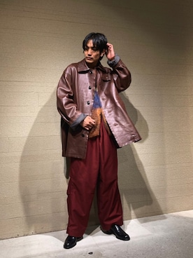 「yoke」｜「アイテム（ジャケット/アウター）」を使った、Kento Atsushiさん（メンズ・180cm）の秋コーディネート