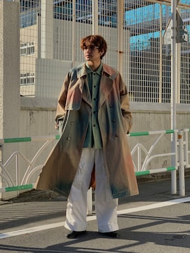 「yoke」｜「アイテム（ジャケット/アウター）」を使った、Kento Atsushiさん（メンズ・180cm）の春コーディネート