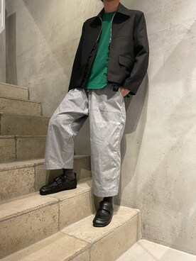 「NAMACHEKO（ナマチェコ）のアイテム」を使った、Kento Atsushiさん（メンズ・180cm）の夏コーディネート