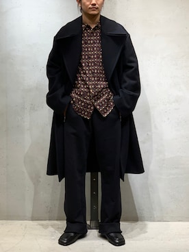 「DRIES VAN NOTEN（ドリスヴァンノッテン）のアイテム（ジャケット/アウター）」を使った、Kento Atsushiさん（メンズ・180cm）の秋コーディネート