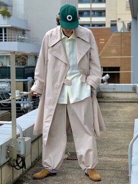 「yoke」｜「アイテム（ジャケット/アウター）」を使った、Kento Atsushiさん（メンズ・180cm）の春コーディネート