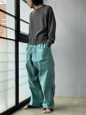 「アイテム（スウェット）」を使った、Kento Atsushiさん（メンズ・180cm・20代）の春コーディネート