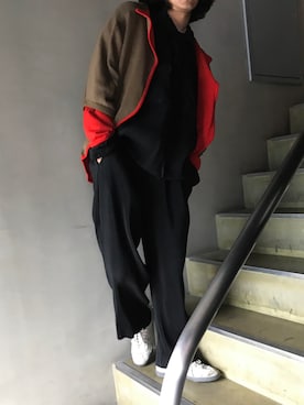「KIKO KOSTADINOV（キコ コスタディノフ）のアイテム（トップス）」を使った、Kento Atsushiさん（メンズ・180cm）の秋コーディネート