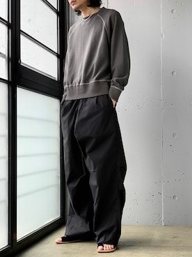 「アイテム（スウェット）」を使った、Kento Atsushiさん（メンズ・180cm・20代）の春コーディネート