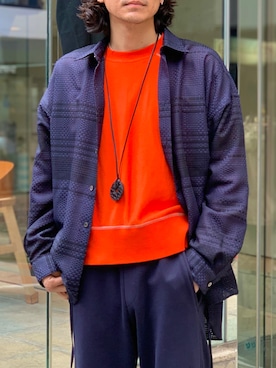 「アイテム（スウェット）」を使った、Kento Atsushiさん（メンズ・180cm・20代）の春コーディネート