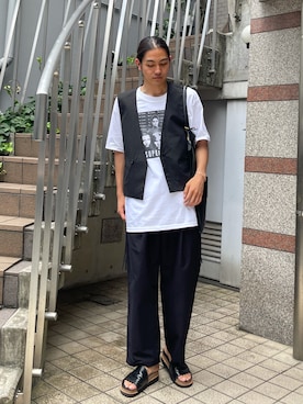 Kento Atsushiさん（メンズ・180cm）の夏コーディネート