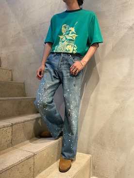 「CLAMP（クランプ）のアイテム」を使った、Kento Atsushiさん（メンズ・180cm）の夏コーディネート