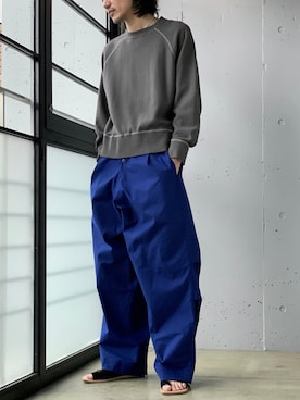 「アイテム（スウェット）」を使った、Kento Atsushiさん（メンズ・180cm・20代）の春コーディネート