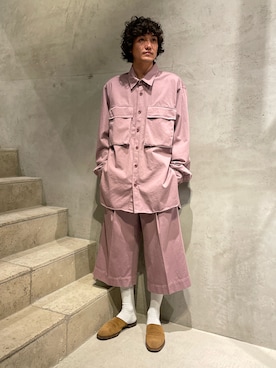 「DRIES VAN NOTEN（ドリスヴァンノッテン）のアイテム（ジャケット/アウター）」を使った、Kento Atsushiさん（メンズ・180cm）の冬コーディネート