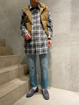 「SHINYAKOZUKA（シンヤコヅカ）のアイテム（トップス）」を使った、Kento Atsushiさん（メンズ・180cm）の冬コーディネート