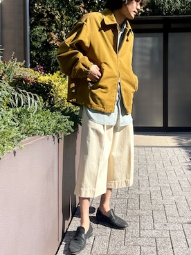 「DRIES VAN NOTEN（ドリスヴァンノッテン）のアイテム（ジャケット/アウター）」を使った、Kento Atsushiさん（メンズ・180cm）の冬コーディネート