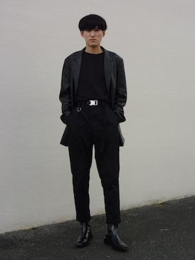 「ワントーンスタイル」｜michael1006shunさん（メンズ・173cm）の冬コーディネート