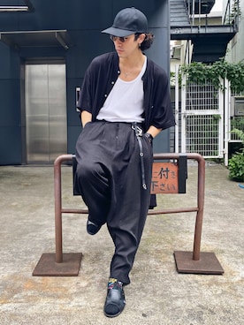 「roundabout（ラウンダバウト）のアイテム」を使った、oriryoさん（メンズ・173cm）の秋コーディネート