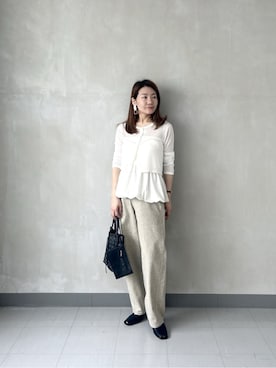 「アイテム（アンサンブル）」を使った、takaさん（レディース・160cm）の春コーディネート