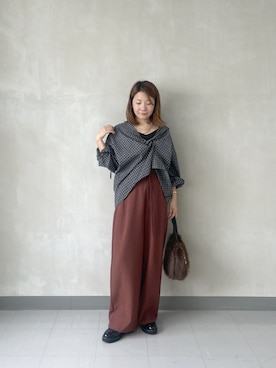 「GALLEST（ギャレスト）のアイテム」を使った、takaさん（レディース・160cm）の秋コーディネート