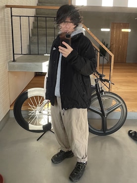 「新年一発目」｜「アイテム（マウンテンパーカー）」を使った、Kojiさん（メンズ・171cm）の冬コーディネート