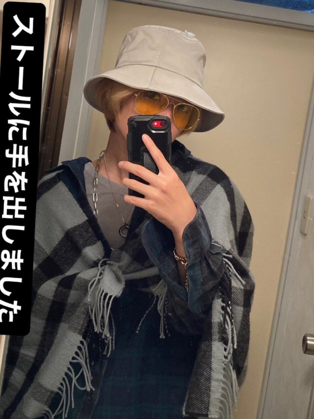 「曇り、雨の日コーデ、高校生、160㎝」｜「GUのアイテム（ハット、グレー系）」を使った、ハクトさん（メンズ・162cm）の秋コーディネートの1枚目の写真
