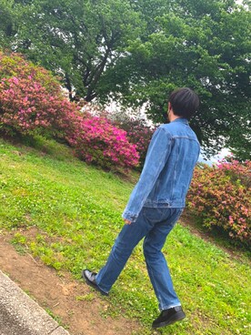 「Levi's（リーバイス）のアイテム（その他アウター）」を使った、Mさん（メンズ・172cm）の夏コーディネート