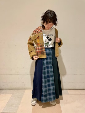 「アイテム（その他アウター）」を使った、nanami さん（レディース・156cm）の秋コーディネート