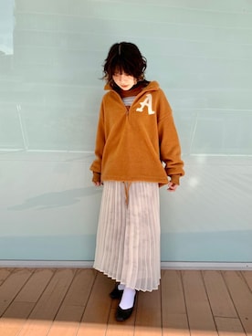 「AVIREX（アヴィレックス）のアイテム」を使った、nanami さん（レディース・156cm）の秋コーディネート