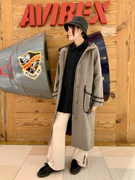「秋トレンド2021」｜「アイテム（その他アウター）」を使った、nanami さん（レディース・156cm）の秋コーディネート