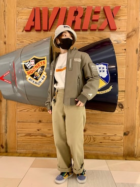 「秋先取りコーデ」｜「アイテム（ライダースジャケット）」を使った、nanami さん（レディース・156cm）の秋コーディネート