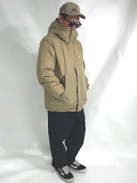 「アイテム（マウンテンパーカー）」を使った、ktさん（メンズ・170cm・40代）の春コーディネート