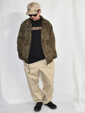 「アイテム（ナイロンジャケット）」を使った、ktさん（メンズ・170cm・40代）の秋コーディネート