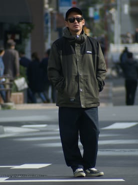 「アイテム（マウンテンパーカー）」を使った、ktさん（メンズ・170cm・40代）の冬コーディネート