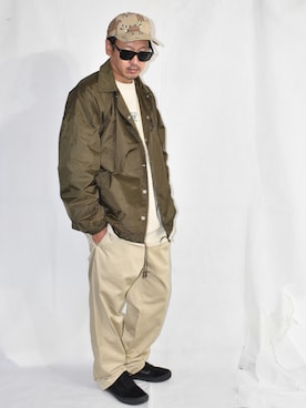 「アイテム（ナイロンジャケット）」を使った、ktさん（メンズ・170cm・40代）の秋コーディネート