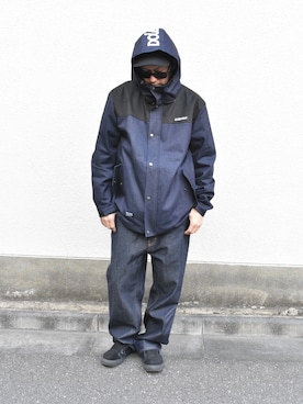 「アイテム（マウンテンパーカー）」を使った、ktさん（メンズ・170cm・40代）の冬コーディネート