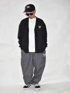 「アイテム（カーゴパンツ）」を使った、ktさん（メンズ・170cm・40代）の冬コーディネート