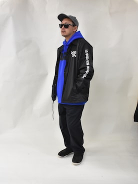 「アイテム（ナイロンジャケット）」を使った、ktさん（メンズ・170cm・40代）の冬コーディネート