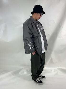 「アイテム（ナイロンジャケット）」を使った、ktさん（メンズ・170cm・40代）の春コーディネート