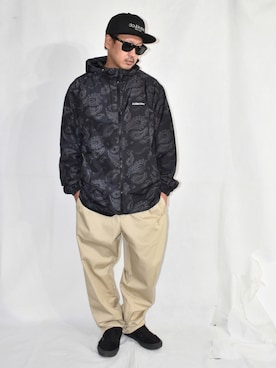 「アイテム（ナイロンジャケット）」を使った、ktさん（メンズ・170cm・40代）の秋コーディネート