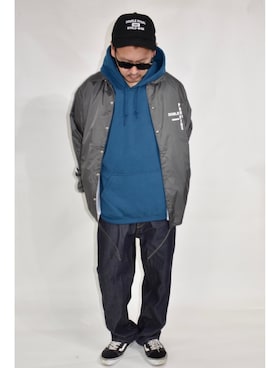 「アイテム（キャップ）」を使った、ktさん（メンズ・170cm・40代）の秋コーディネート