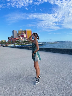 「ミニワンピ」｜Sunaoさん（レディース・166cm）の夏コーディネート
